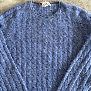Women’s Blue Cable Knit Sweater